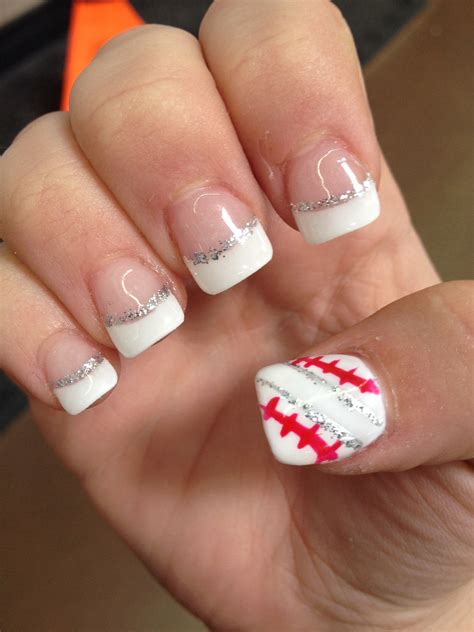 Olivia Campbell. . Baseball nail design